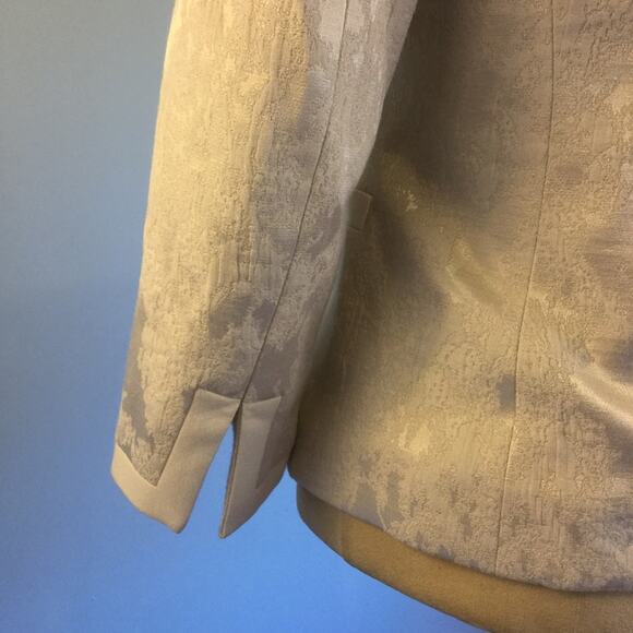 Kasper 4 Cream Ivory Jacquard Blazer Jacket Formal - Picture 7 of 10